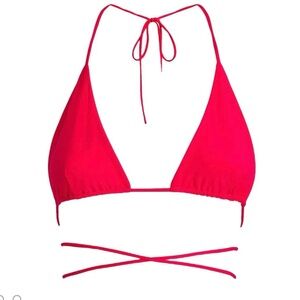 MAGDA BUTRYM Rose Appliqué Bikini Bottoms and Top. (FR34/ US 2)